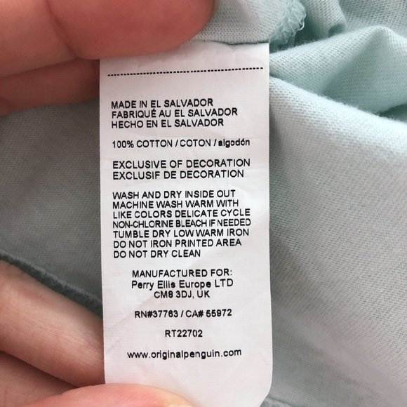 NWT Penguin By Munsingwear Floral Graphic Pete Tee Large - Picture 6 of 6